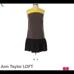 Color Block dropwaist dress from the Loft